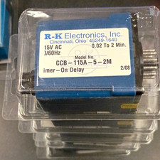 R-K Electronics CCB-115A-5-2M Delay-On Timer Relay 15V AC 11-Pin Made In USA NEW