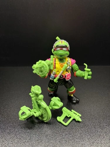 1992 TMNT Ninja Turtles Sewer Cycling Raph Figure Vintage 100% Complete