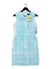 Tahari Shirt Midi Dress in Blue