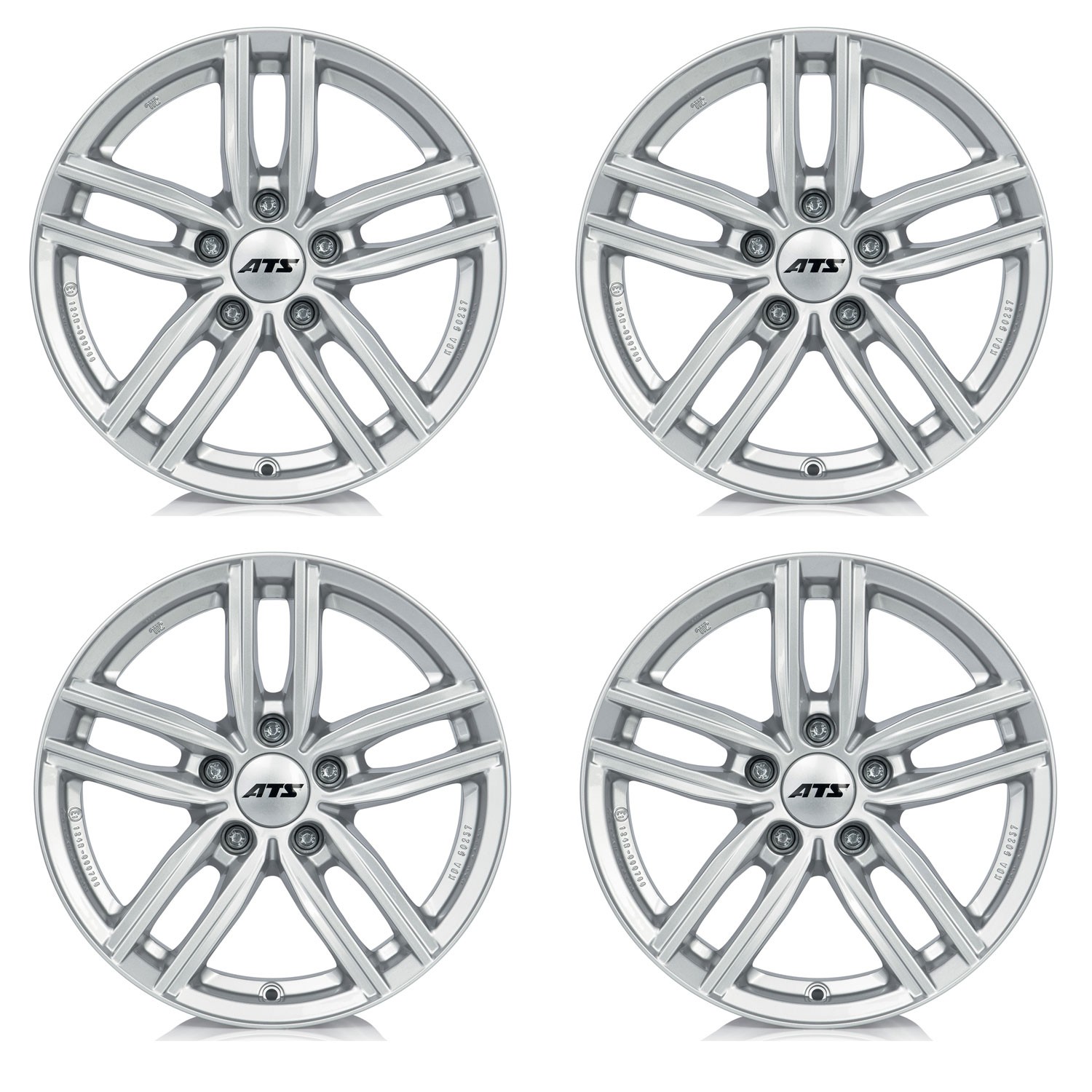 4 ATS Antares wheels 6.0Jx15 ET43 5x112 SIL for VOLKSWAGEN Golf Caddy Cross Tour
