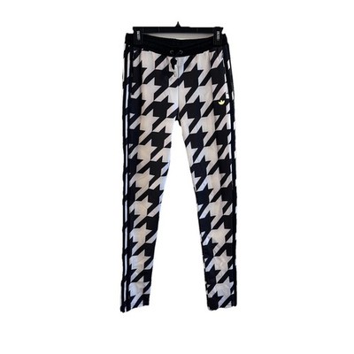 adidas Originals Women Houndstooth SST Track Pants Black White Superstar Retro