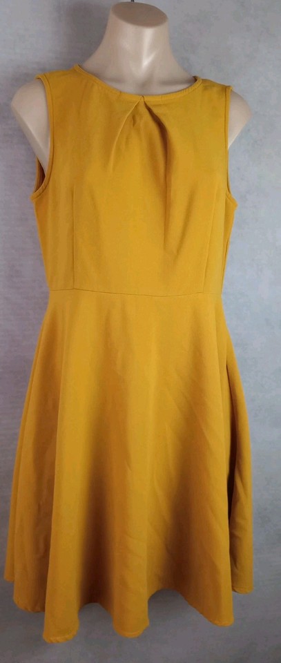 Friends Of Couture Bodycon Mini Dress Women's Size 12 Orange Sleeveless A Line