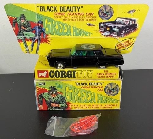 NEW Vintage Corgi 268 The Green Hornet Black Beauty Vintage 60s - RARE