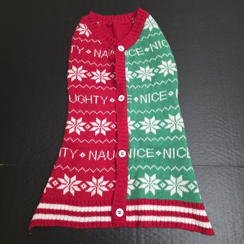 Play On Naughty Nice XL Knit Dog Ugly Christmas Sweater