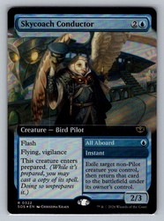 Skycoach Conductor (Extended Art) Foil #322 Secrets of Strixhaven