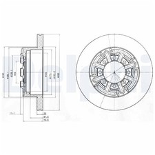 2x Bremsscheibe hinten für Iveco Daily 2 3 4 5 6 | 26243019