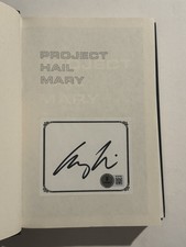 ANDY WEIR SIGNED PROJECT HAIL MARY BOOK 1st Edition AUTOGRAPHED RARE BAS COA