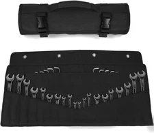 Wrench Roll up Pouch Bag 32  Pocket Tool Organizer Holder W SAE & Metric Labels