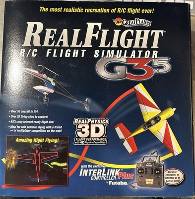 GREAT PLANES REAL FLGHT G3 FLGHT SMULATOR NTERLNK PLUS CONTROLLER