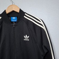 Adidas 3-Stripes Black Track Top - Size 100