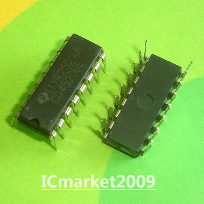 50 PCS CD4520BE DIP-16 CD4520 CMOS Dual Binary Up-Counter Chip IC
