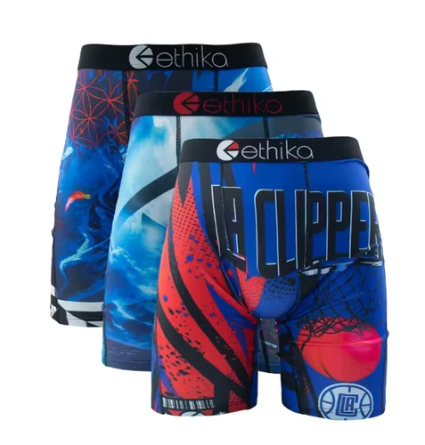 3er Pack - Neue stilvolle atmungsaktive Ethika Herren The Staple Boxershorts - Bild 5 von 11