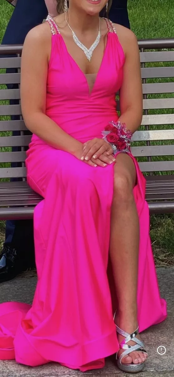 Hot pink 2025 dress formal