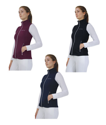 Hy Equestrian Synergy Flex Gilet Damen Ultra Light Bodywarmer Navy/Fig/Black