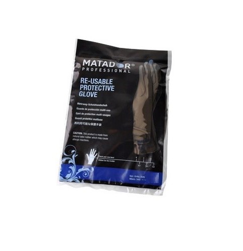 MATADOR REUSABLE POWDER FREE PROTECT LATEX GLOVES-BARBERS,SALON,COLOURING - Picture 7 of 10
