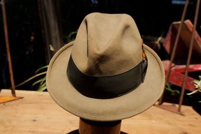 Stetson Tan Cowboy Hat with Dark Brown Band Marshall 4X Cowboy Hat | Stetson main image 2