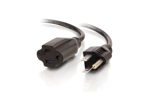 C2G 03116 18 AWG Outlet Saver Power Extension Cord - NEMA 5-15P to NEMA 5-15R, T - Picture 1 of 4