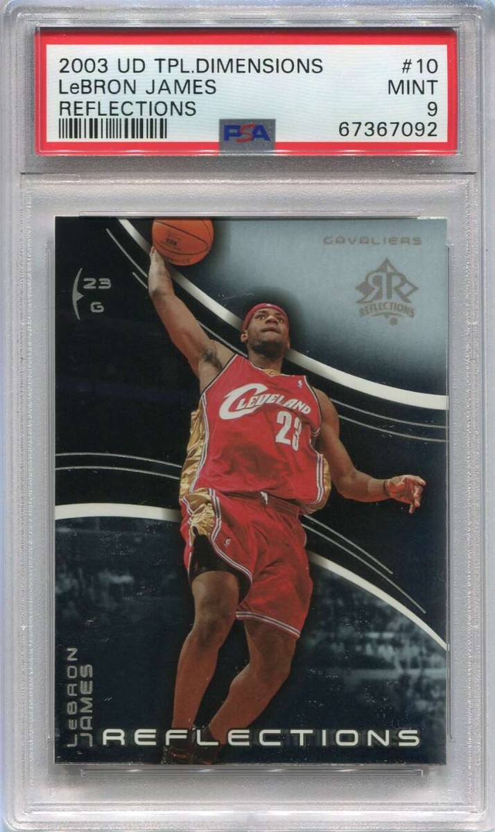 2003-04 UD Triple Dimensions Reflections 10 LeBron James Rookie