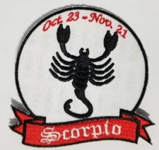 Scorpio Horoscope Patch approx 3.25"