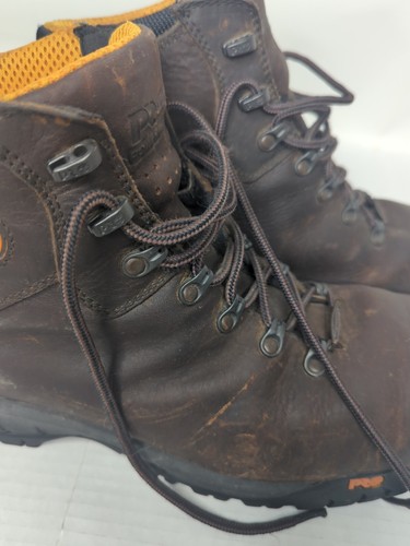 Timberland Men Shoes Pro Titan Trekker Mens Size 13W Leather Work Boot Steel Tow - Picture 3 of 20