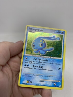 Manaphy 9/130 Holo Rare Diamond & Pearl Base Set Pokemon Card Near