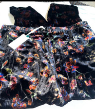 Jade by Johnny Was Moonlight Velvet printed tapered pants Size XL