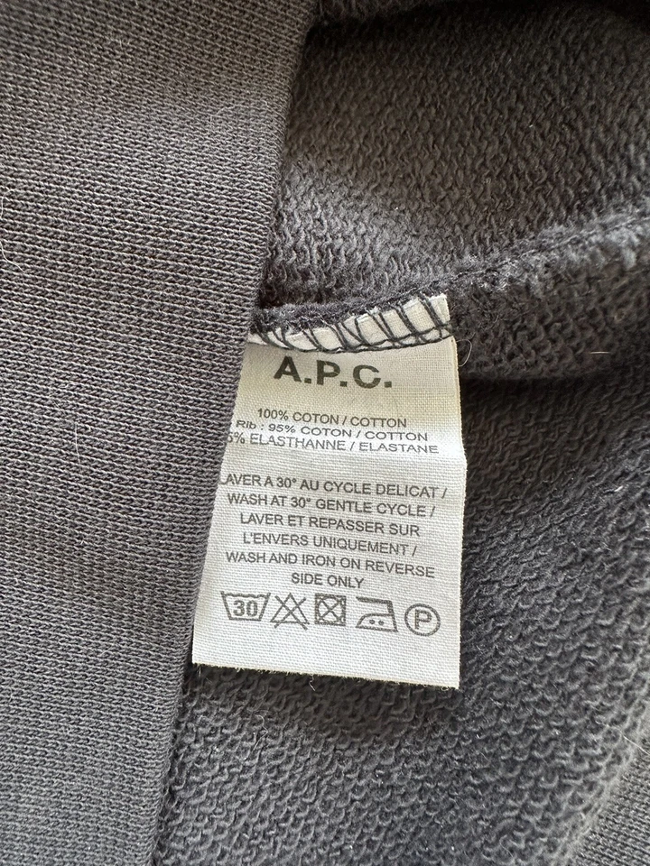 APC USA Sweatshirt Pullover dunkelgrau/schwarz gr. S 36 Neuw - Bild 3 von 4