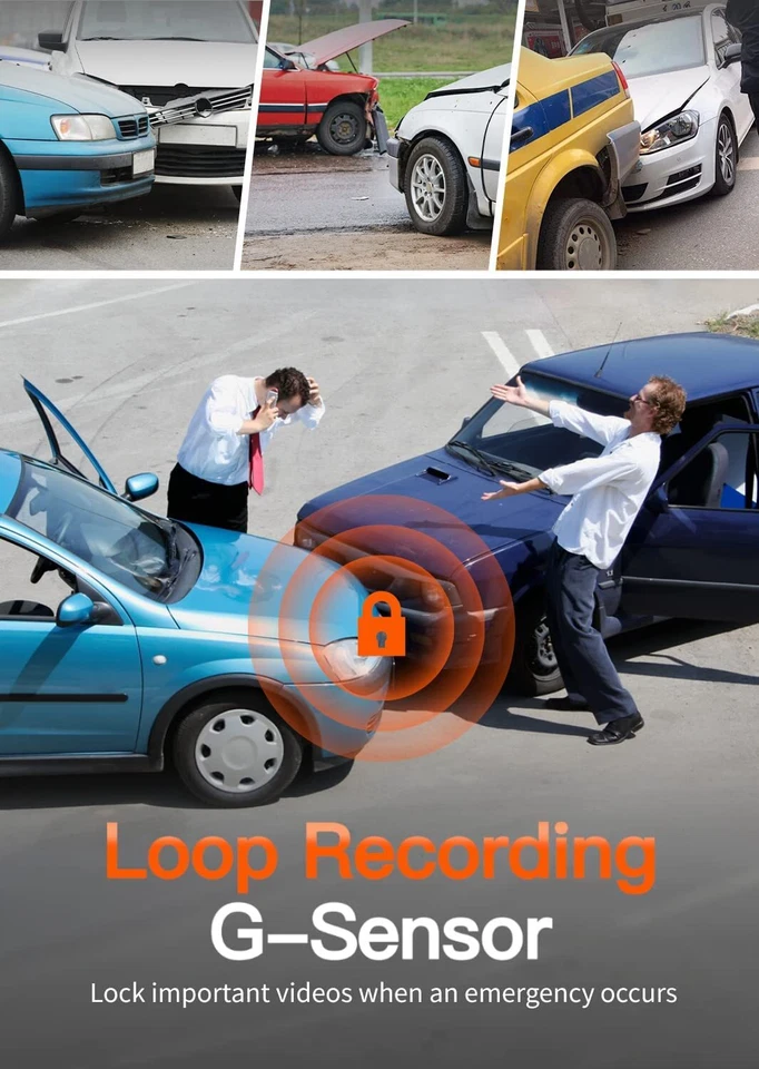 WOLFBOX G840S 4K зеркало приборной доски Cam резервная камера Full HD с GPS для автомобиля камеры - Изображение 4 из 4