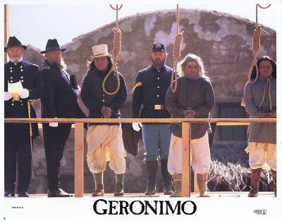 GERONIMO Original Lobby Card 4 Wes Studi Gene Hackman Matt Damon Jason Patric