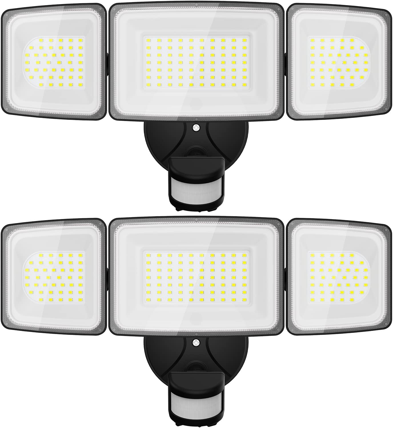 2 Pack 100W LED Security Lights Motion Sensor Outdoor, 9000LM Super Bright Flood