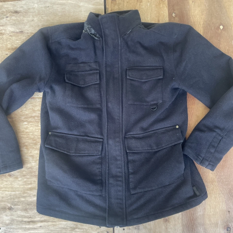 Chaqueta de Skateboarding Etnies para Hombres XL Negra Cremallera Completa Exterior Ryan Sheckler Foto 3 de 4