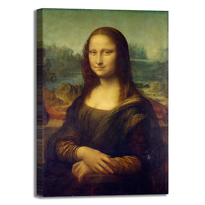 da Vinci Gioconda Mona Lisa Design Bild Druck Leinwand Gemälde Rahmen Wohnkultur