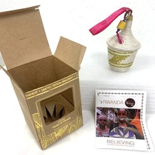2016 Year Of Peace Macy's Inaugural Edition Ornament Rwanda Handwoven Basket 452