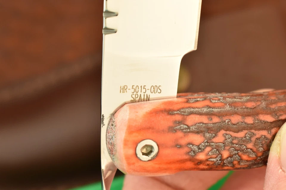 HEN & ROOSTER SPAIN RED STAG SPANISH FOLDING CLASP KNIFE NICE (22977) - Image 4 of 4