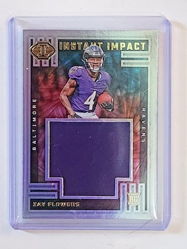 Zay Flowers HOLO 2023 Panini Illusions Instant Impact Patch RC HOBBY BOX