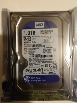 WD WD10EZEX-75ZF5A0 1TB 3.5'' HDD SATA DCM: EHRNHT2CG WD10EZEX