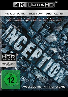 Inception - 4K Ultra HD Blu-ray + Blu-ray (Leonardo DiCaprio) # UHD+BLU-RAY-NEU