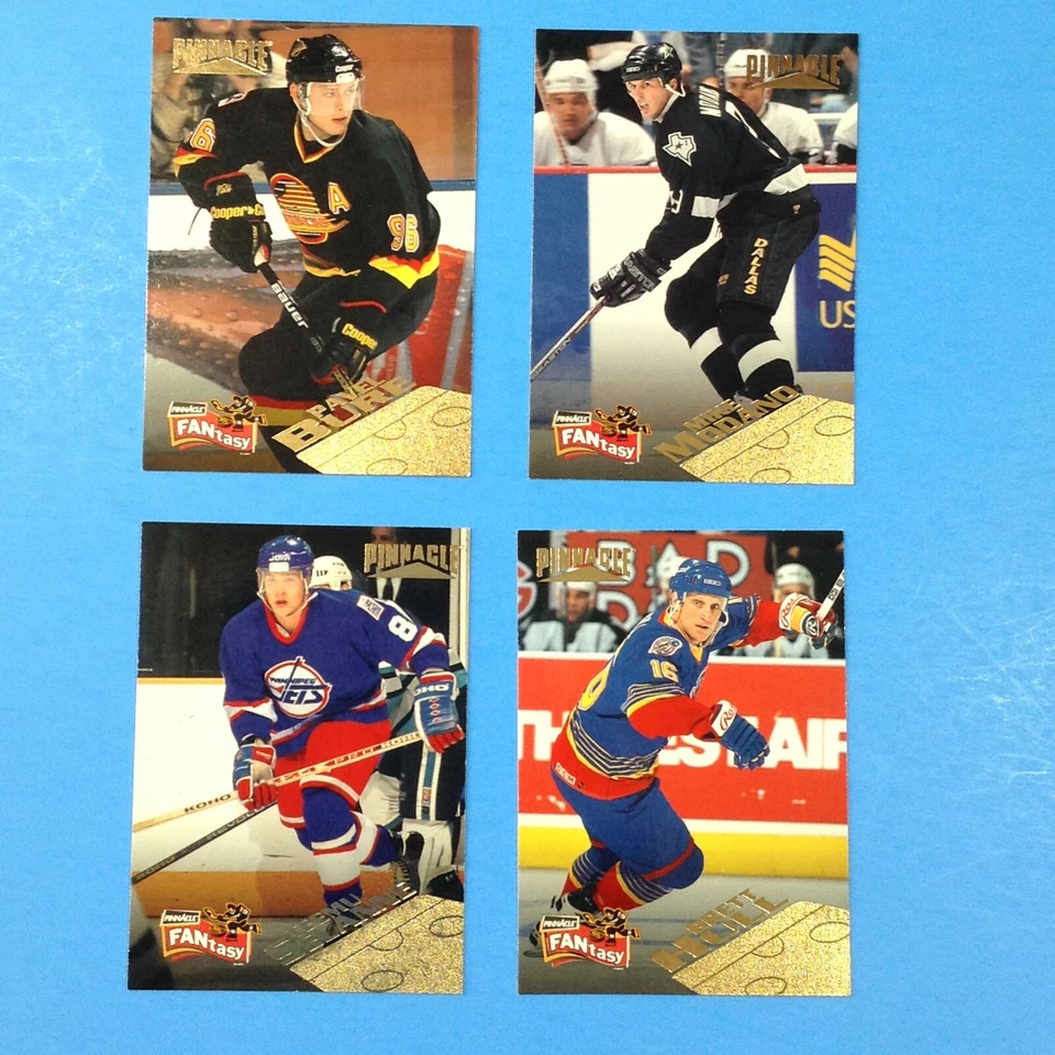 1995-96 Pinnacle Fantasy #12 #14 #15 #24 Hull Bure Selanne Modano U-PICK Card - Image 3 of 3