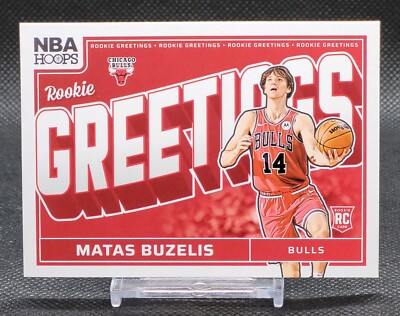2024-25 Panini NBA Hoops Rookie Greetings Matas Buzelis #16 RC | eBay