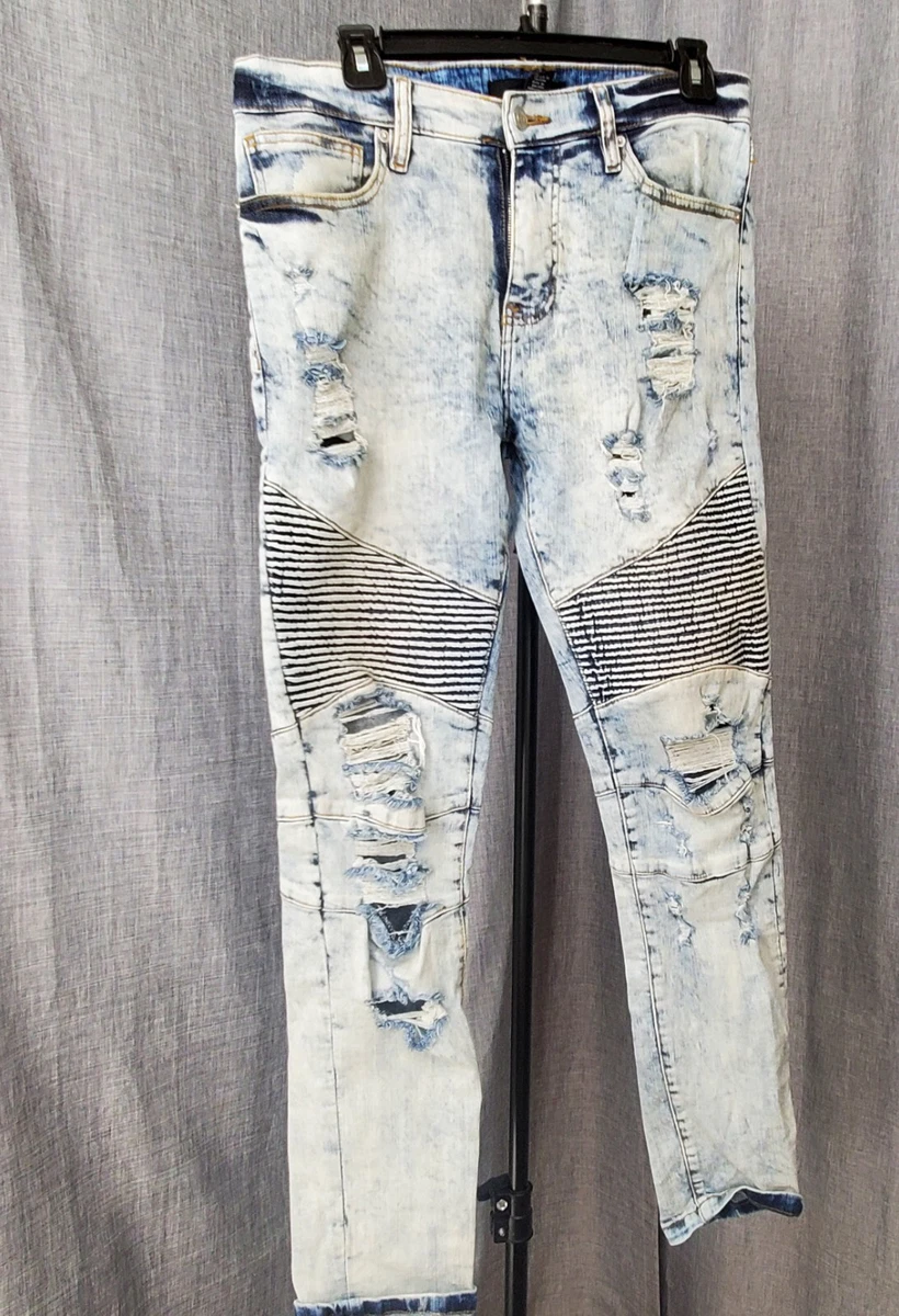 Forever 21 mens white jeans sales