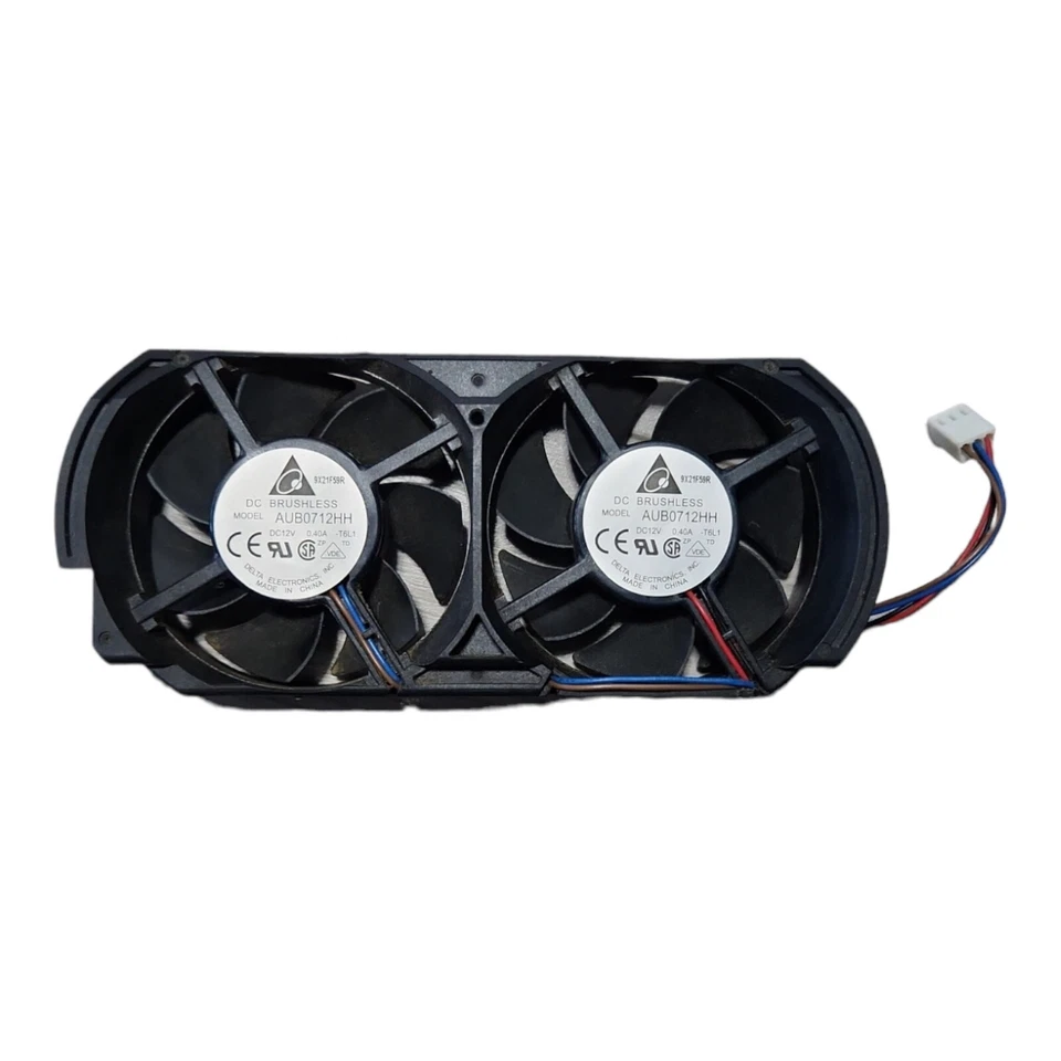 Genuine Microsoft Xbox 360 Power Dual Cooling Fan 3 Pin X807581 001 AUB0712HH - Image 2 of 4