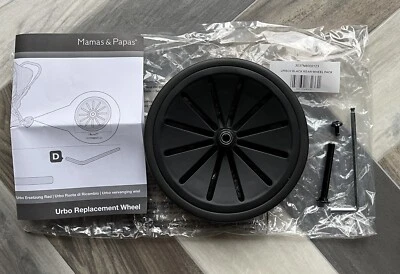 ⭐️ Mamas and Papas BLACK URBO2 REPLACEMENT REAR WHEEL & TYRE NEW ⭐️