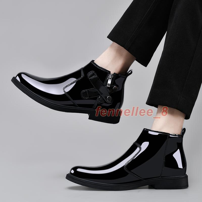 SAOLA Abito a punta britannico uomo business cerniera laterale Oxford scarpe casual moda