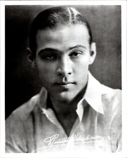 Rudolph Valentino Latin Lover VTG Photo Facsimile Auto Sexy Man