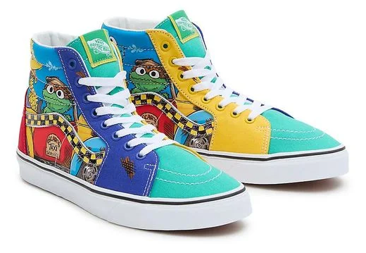 Size 11 Vans Sesame Street x Sk8- High Oscar's Taxi Service for