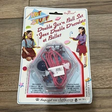 Vintage 1990 1988 Imperial Toy Corp Hot Stuff Double Jax 'N Ball  #7812 90s 80s