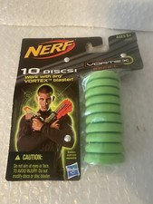 Nerf Vortex Blaster Refill 10 Discs - Green NEW Sealed 