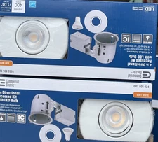 2-Pack Commercial Electric 4 in New Construction/Remodel Recessed Kit/LED