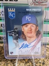 2023 Topps Chrome Platinum Anniversary Nick Pratto Rookie Auto RC #CPA-NP Royals
