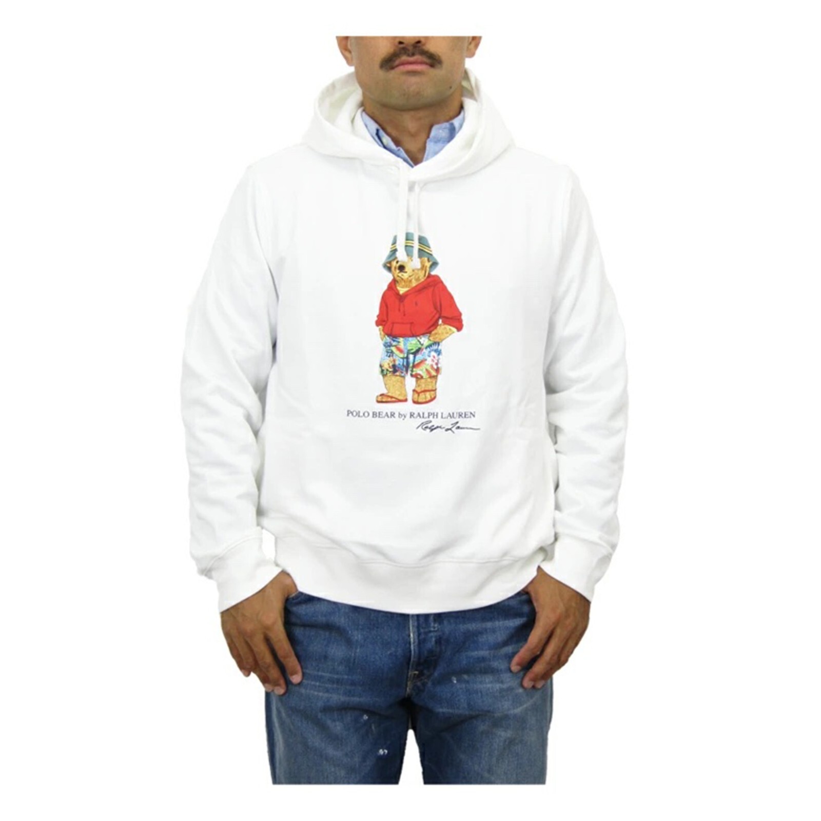 Polo Ralph Lauren Опрятный мишка Пуловер Polo Bear с капюшоном Толстовка с капюшоном Белый 23890₽